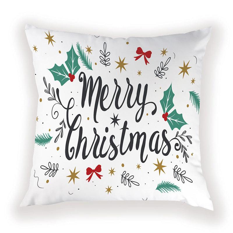 New Year Christmas Decorations Pillows Cover Christmas Décor for Home Christmas Tree Snowflake Snowman Reindeer Home Decor Throw Pillow Case Cushion Cover Santa Merry Christmas Gift Xmas 45x45cm