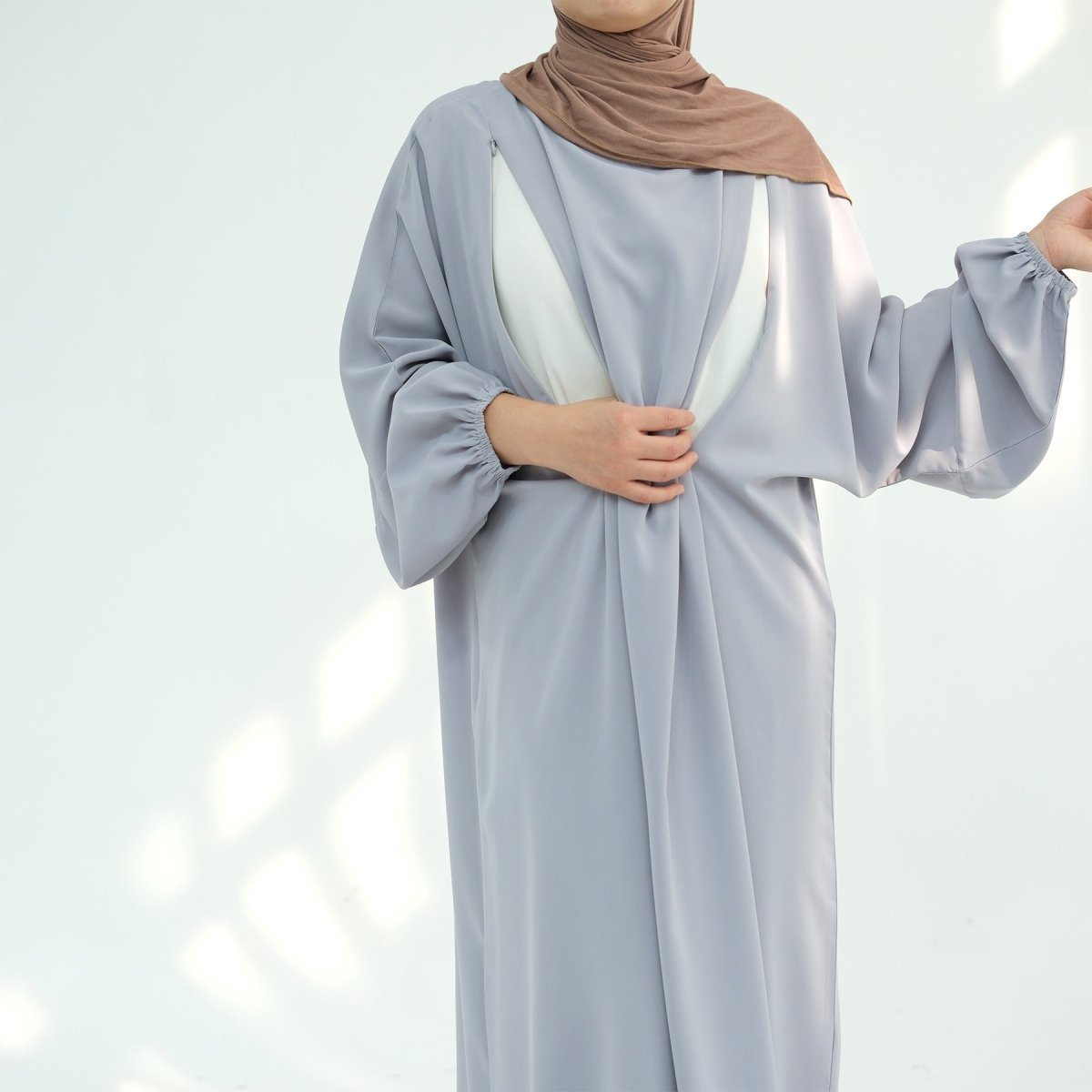 Nida Fabric Nursing Abaya(MA387)