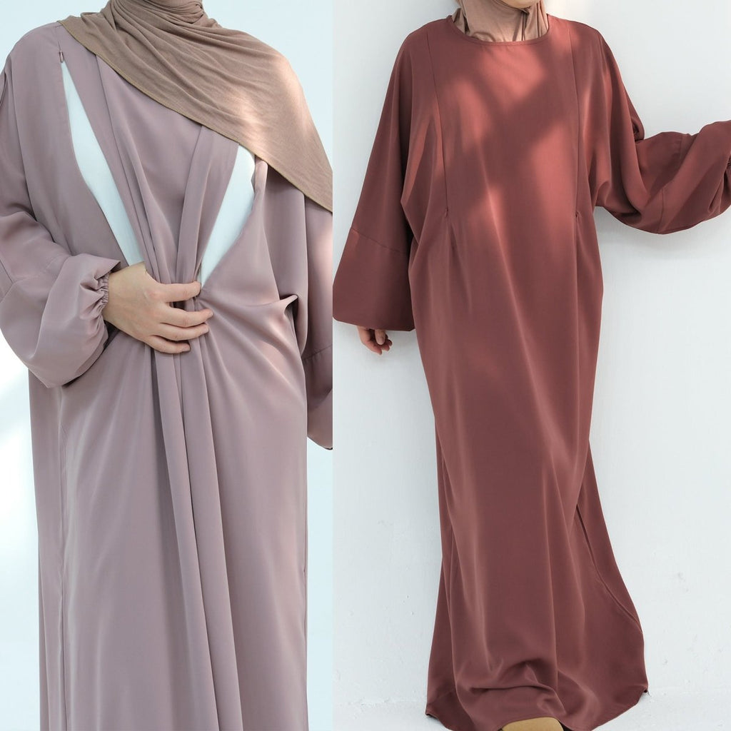 Nida Fabric Nursing Abaya(MA387)