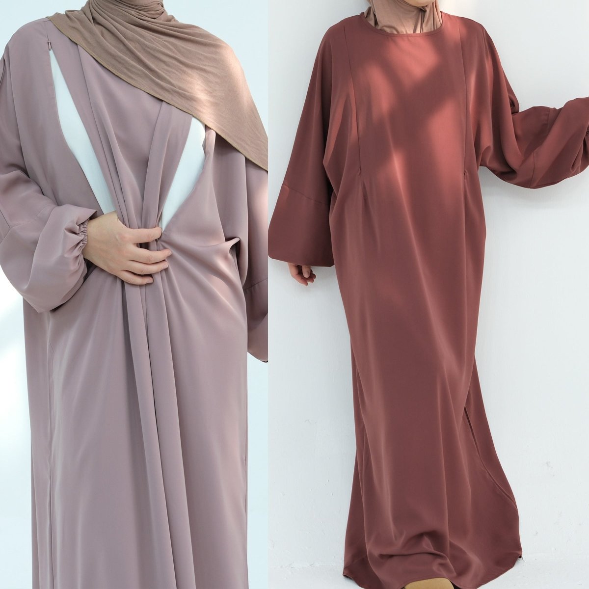 Nida Fabric Nursing Abaya(MA387)