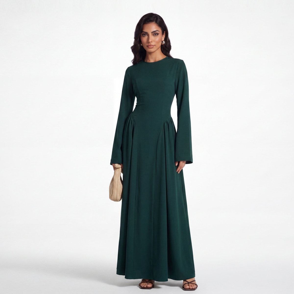 Nida Flared Maxi Dress(MS435)