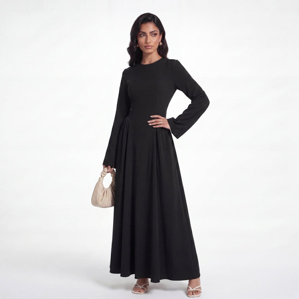 Nida Flared Maxi Dress(MS435)