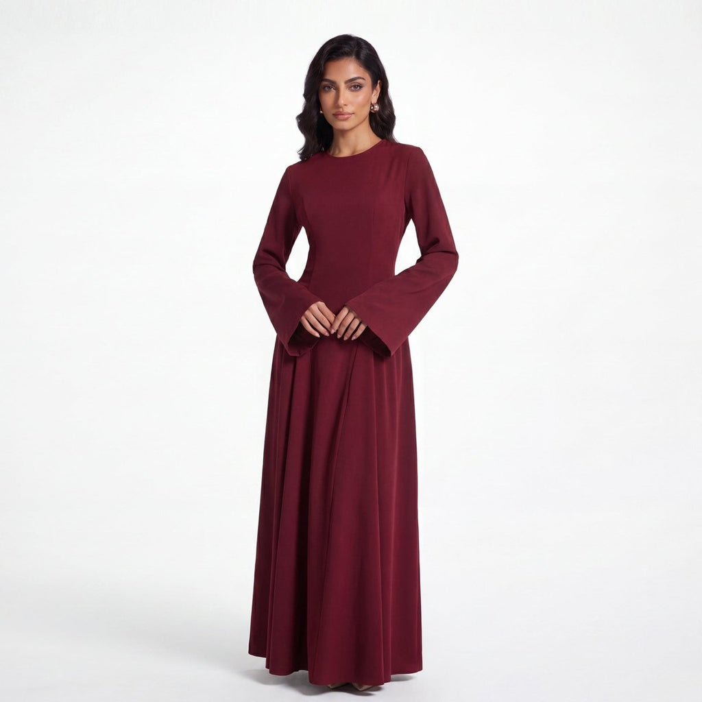 Nida Flared Maxi Dress(MS435)