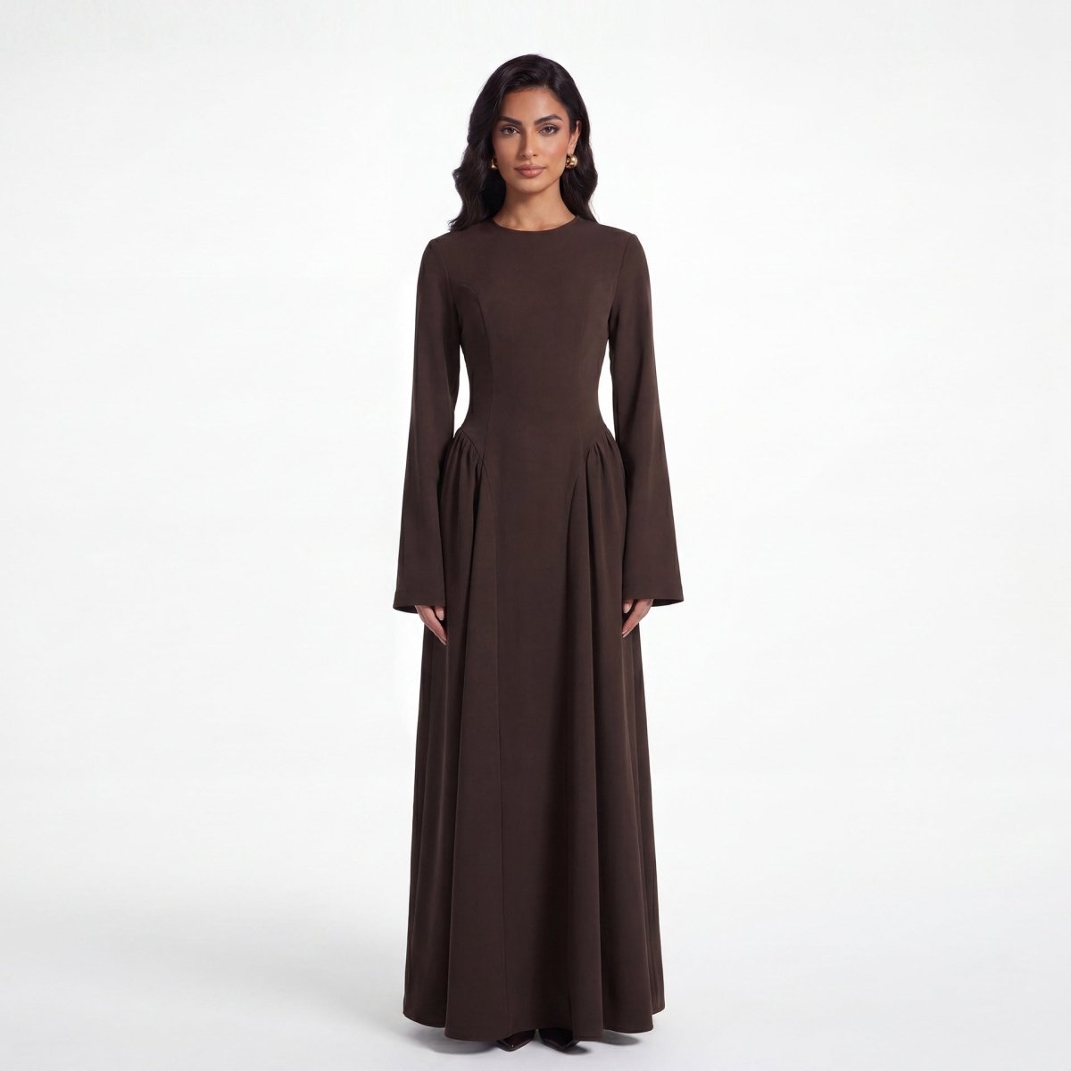 Nida Flared Maxi Dress(MS435)