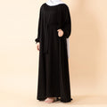 Premium Nida Zoom Open Abaya 3-Piece Set (MOA239)