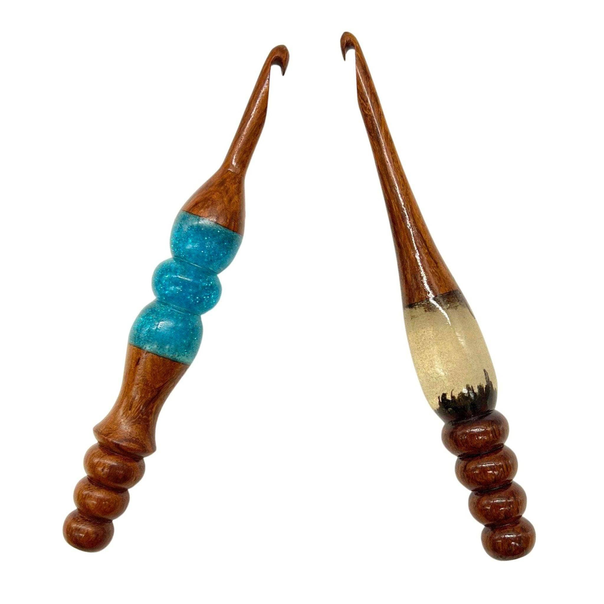 Sparkle Rosewood Crochet Hook