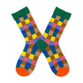 Novelty Happy Funny Women Graphic Short Socks Socks Combed Out Of Pure Cotton Art Abstract Oil Painting Socks French Style Crew Socks For Men And Women