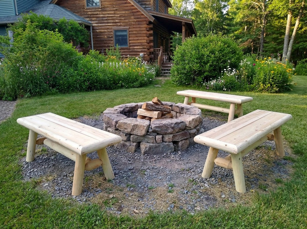 Outdoor Farmhouse Entryway Bench