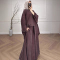Oversized Batwing Tunic & Maxi Skirt Set (MS376)
