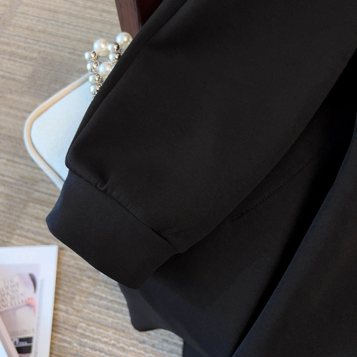 Oversized Half-Zip Hoodie Dress | Plus Size Midi Sweatshirt Dress(MS196)