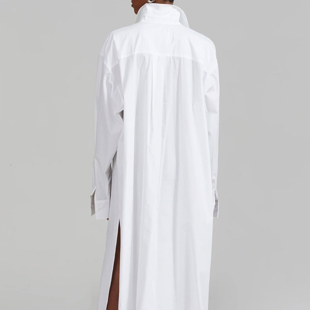 Oversized Shirt Dress with Side Slits(MS332)