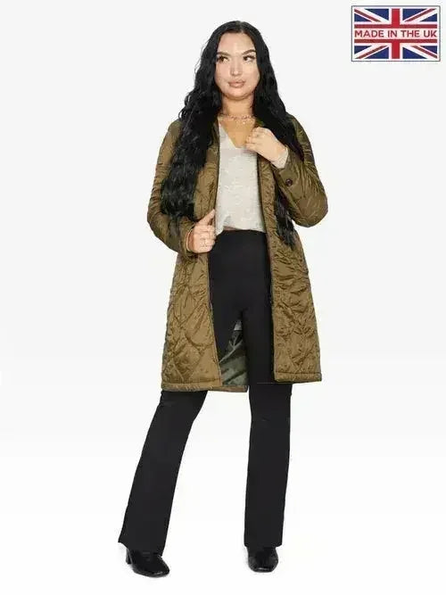 Quilted Down Jacket - Lightweight Hooded Coat | Femstylo