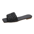 Party Luxury Ladies Slippers Charm Design Open-Toe Beach Flat Sandals Casual Flip Flops Women Shoes Flat Sandals Slip On Slide Sandals Leather Strap Flat Sandals