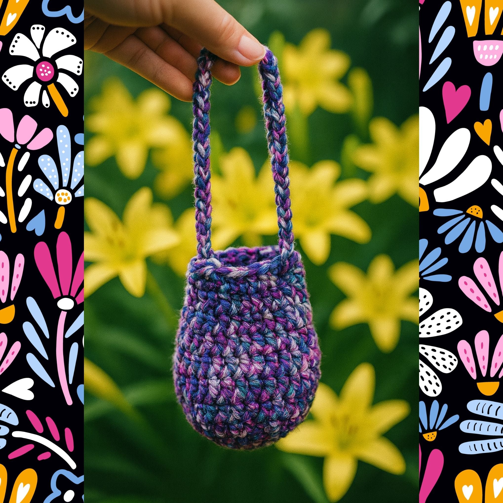Alpine Mini Bucket Bag - Crochet Pattern