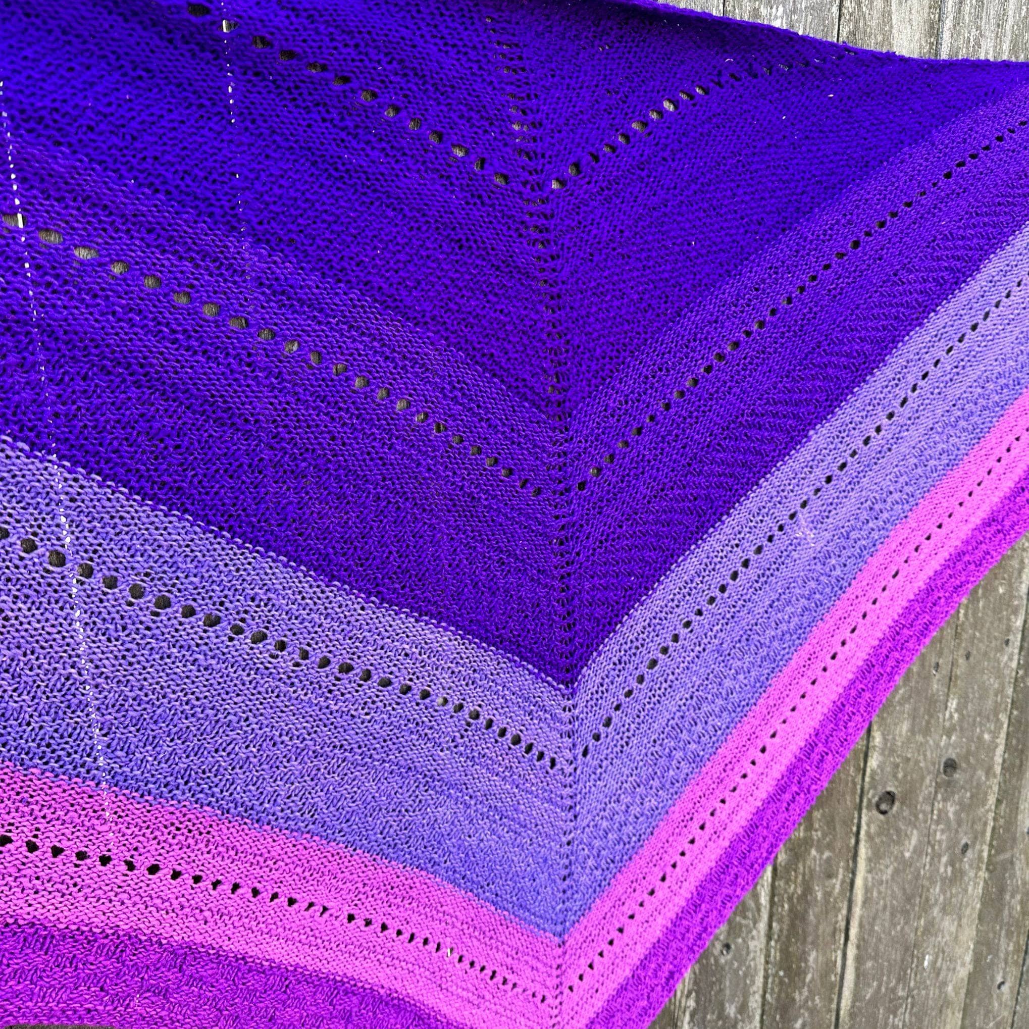 Ombre Stitch Sampler Shawl Pattern