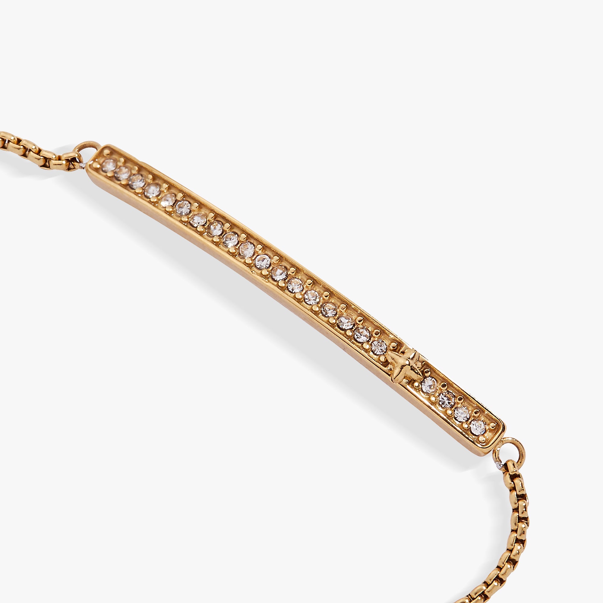 April Everyday Birthstone Pave Bolo Bracelet