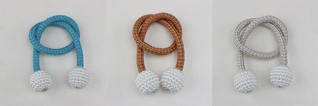 Pearl Magnetic Curtain Clip Curtain Holder Tieback Buckle Clips Hanging Ball Buckle Tie Back Curtain Accessories Home Decor  Decorative Curtain Holdbacks Crystal Tie Backs For Curtains Curtain Holders For Window Draperies