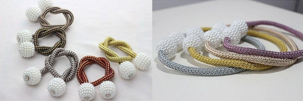Pearl Magnetic Curtain Clip Curtain Holder Tieback Buckle Clips Hanging Ball Buckle Tie Back Curtain Accessories Home Decor  Decorative Curtain Holdbacks Crystal Tie Backs For Curtains Curtain Holders For Window Draperies