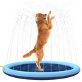 Pet Swimming Pool Pet Sprinkler Pad Inflatable Water Spray Mat Tub Summer Play Cooling Mat Dog Bathtub Dog Cooling Mat Pet Bed Sprinkler Pad for Dogs & Kids PVC Splash Pad for Kids Age Water Toys for Summer Outdoor