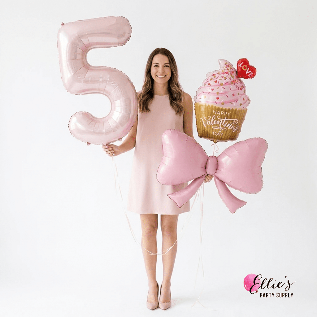 Pink Bow Balloon – 40" Foil Balloon