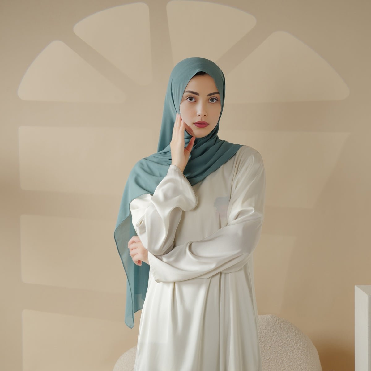 Plain Chiffon Shawl, Extra Fine Chiffon Hijab (MH067)