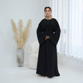 Pleated Batwing Sleeve Maxi Dress(MS453)