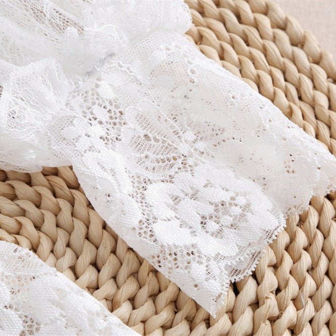 Pleated Lace Mesh Cuff Sleeves (MAC425)