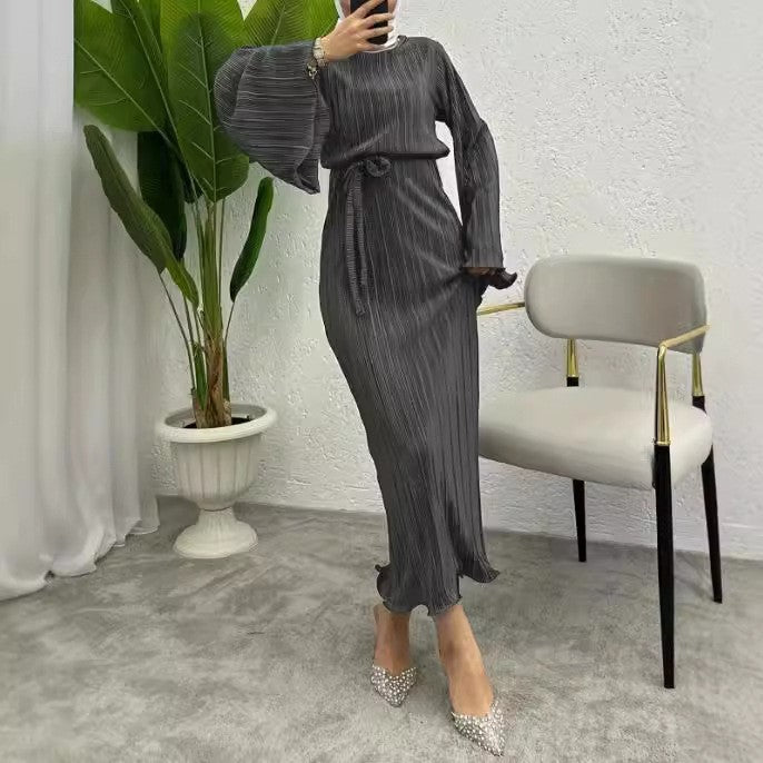 Pleated Maxi Dress(MS428)