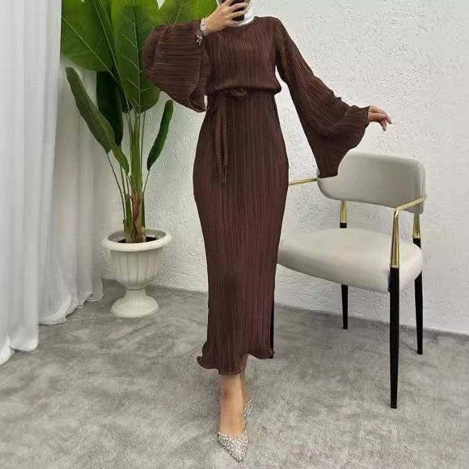 Pleated Maxi Dress(MS428)