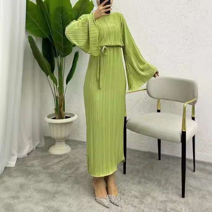 Pleated Maxi Dress(MS428)