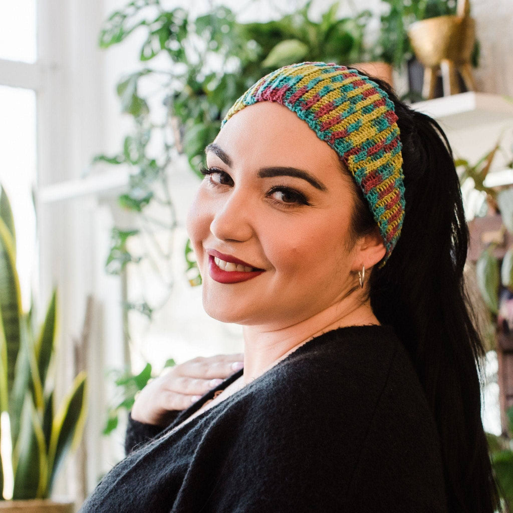 Plume Headband Knit & Crochet Pattern