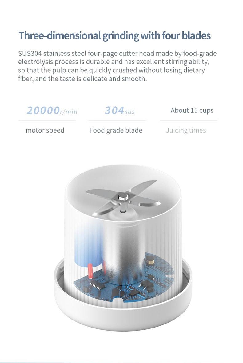 Portable Electric Juicer Blender Usb Mini Fruit Mixers Juicers Fruit Extractors Food Milkshake Multifunction Juice Maker Machine Personal Size Small Blender for Shakes Juice & Smoothies Mini Blender