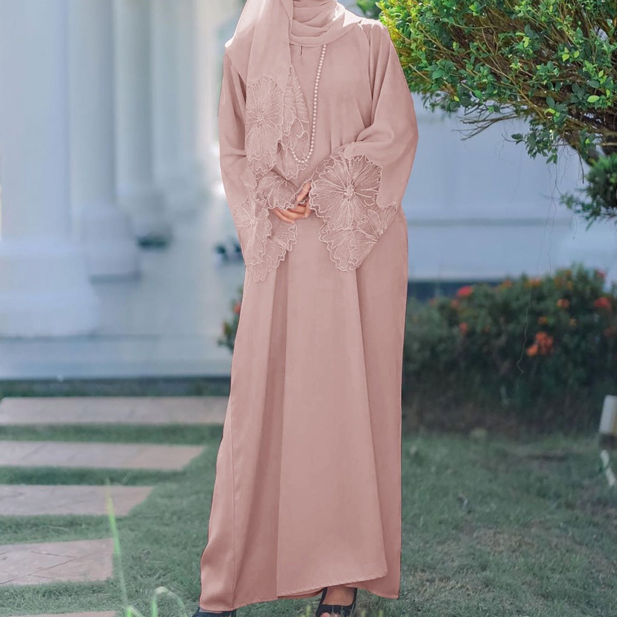 Prayer Abaya with Matching Hijab (MA396)