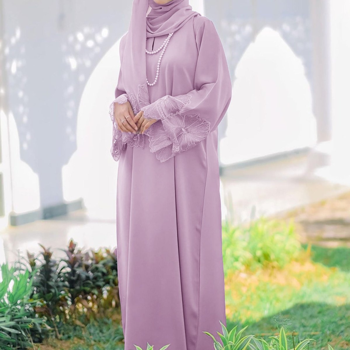 Prayer Abaya with Matching Hijab (MA396)