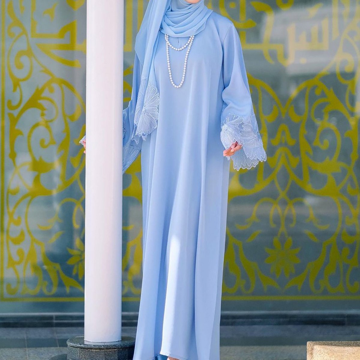 Prayer Abaya with Matching Hijab (MA396)