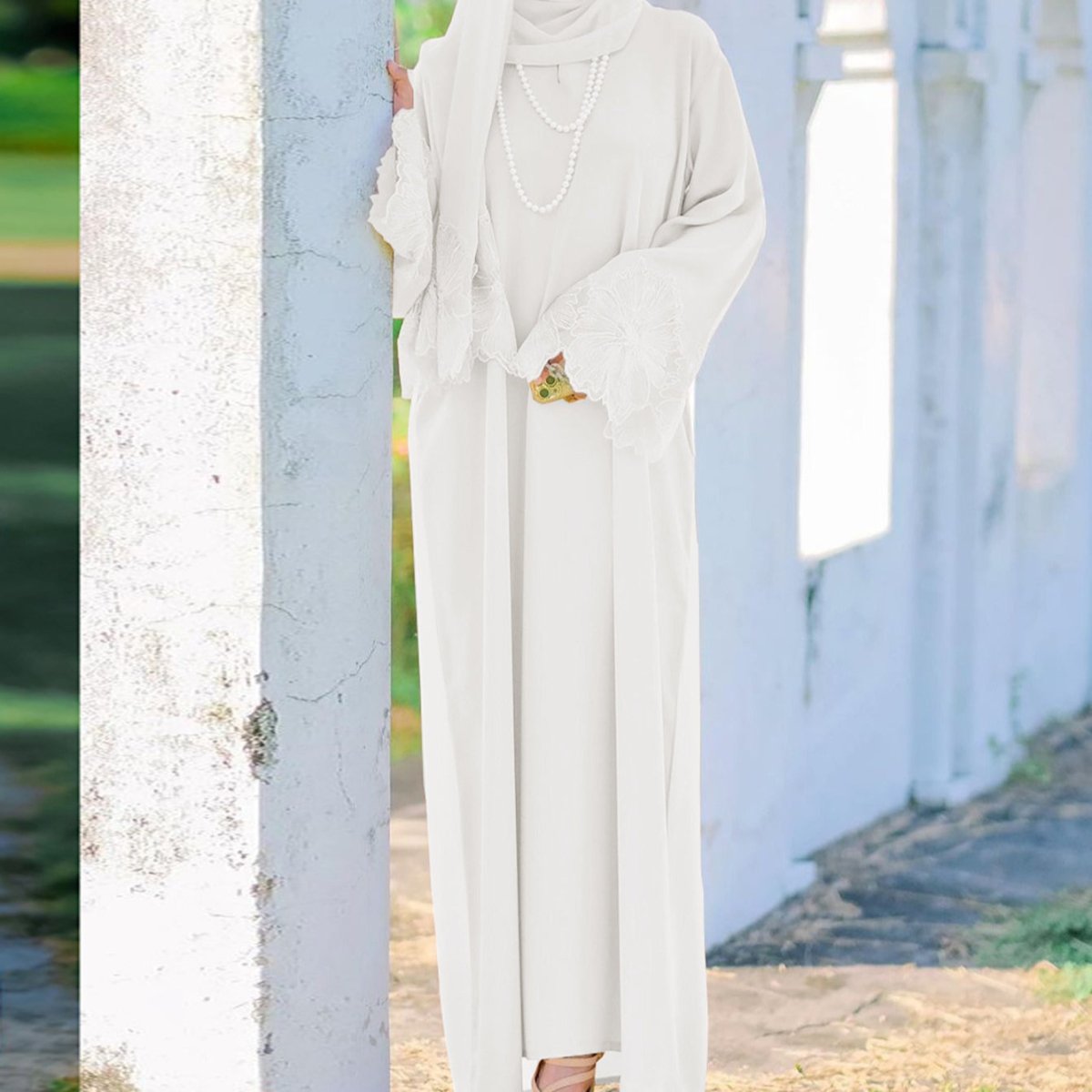 Prayer Abaya with Matching Hijab (MA396)