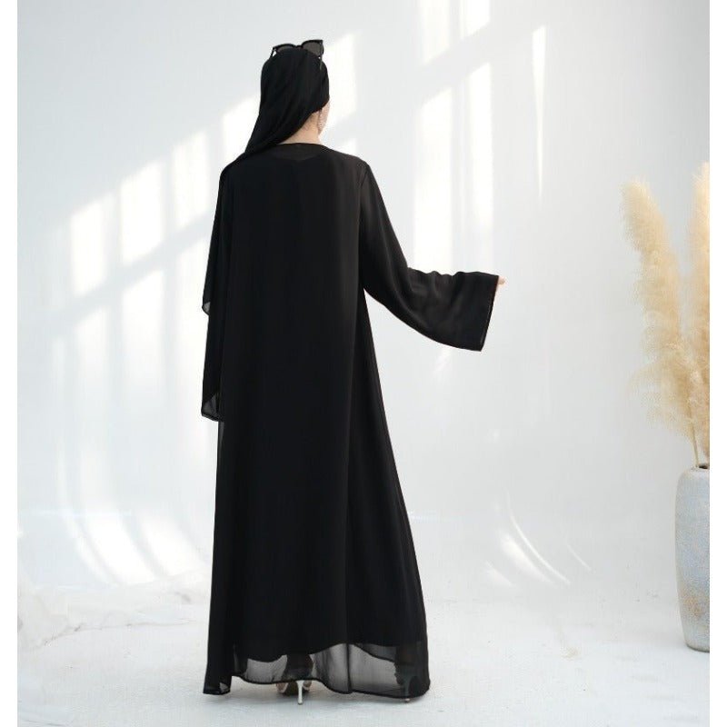 Premium Chiffon 3-Piece Set Abaya(MOA231)