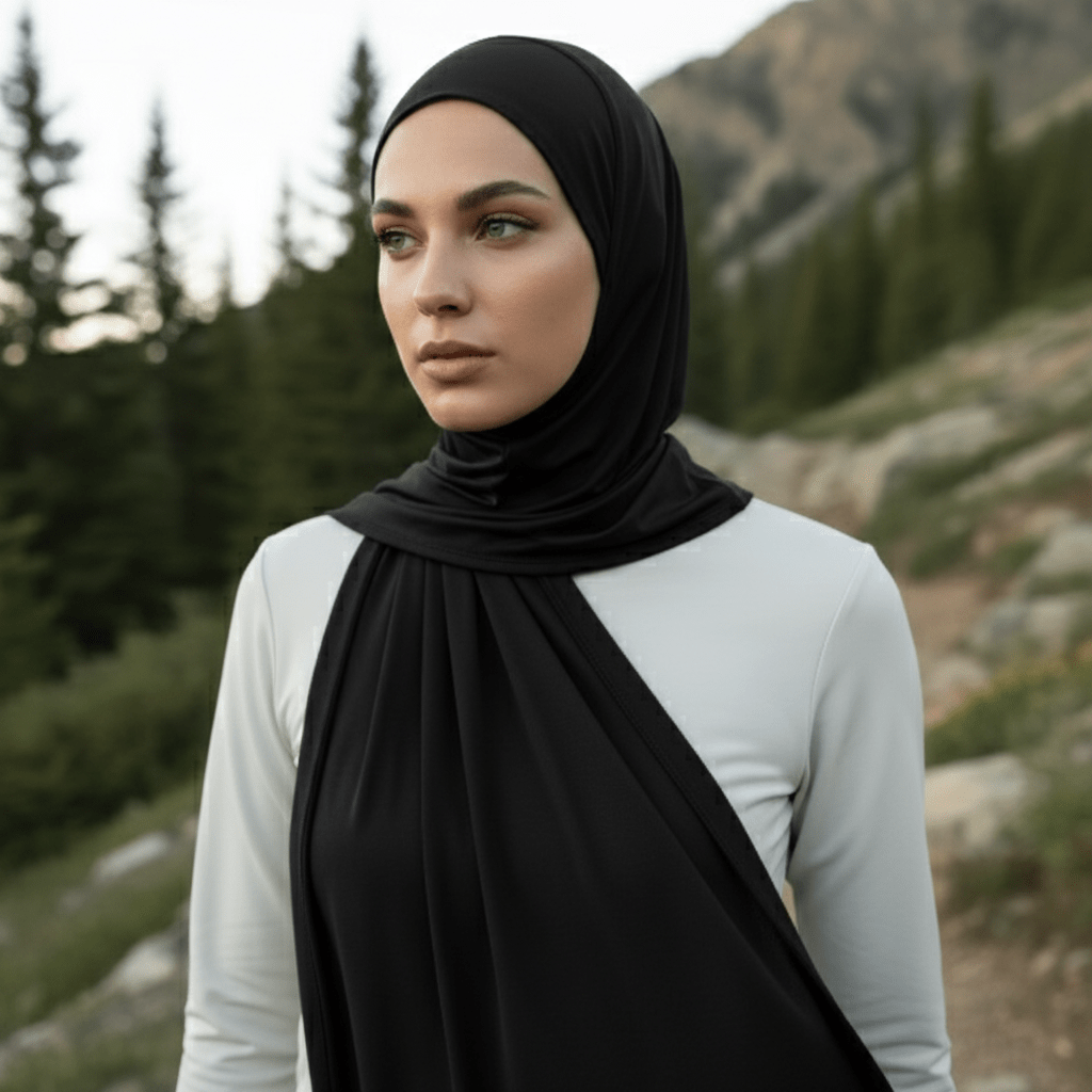 Premium Cooling Non-Slip Hijab |  Breathable Sports Hijab (MH196)