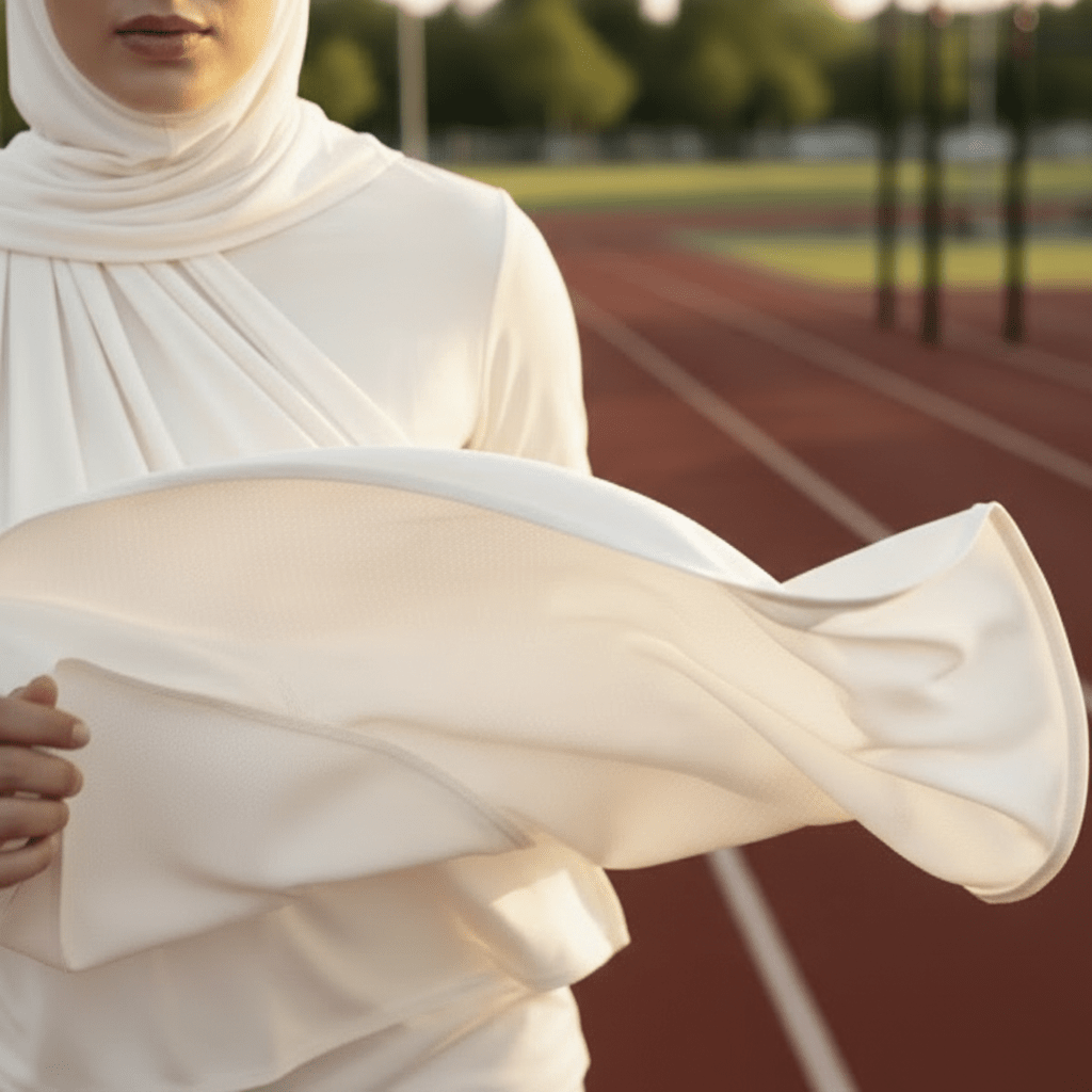 Premium Cooling Non-Slip Hijab |  Breathable Sports Hijab (MH196)