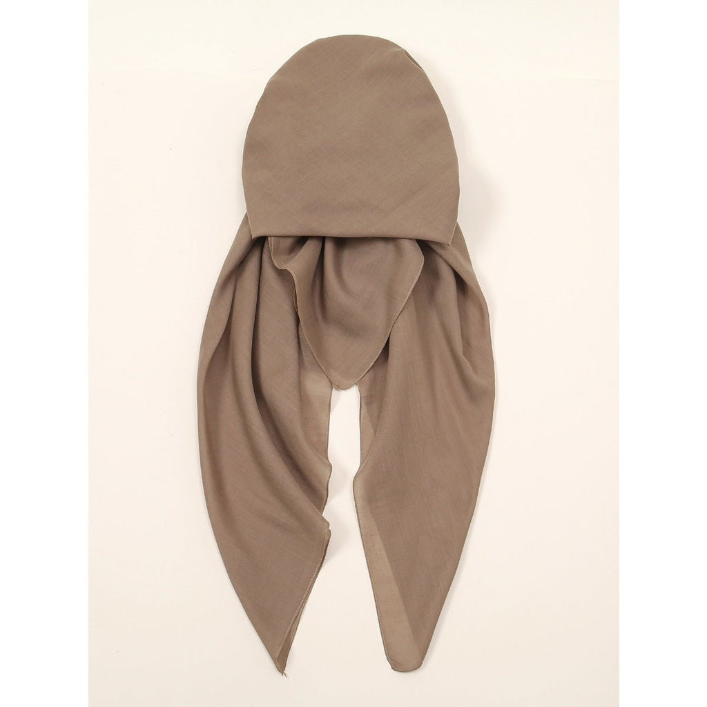 Premium Elastic Turban Caps Triangle Headwrap with Two-Tail Pullover Design (MH118)