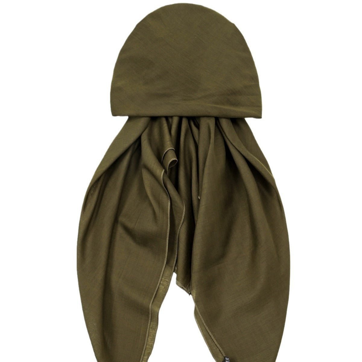 Premium Elastic Turban Caps Triangle Headwrap with Two-Tail Pullover Design (MH118)