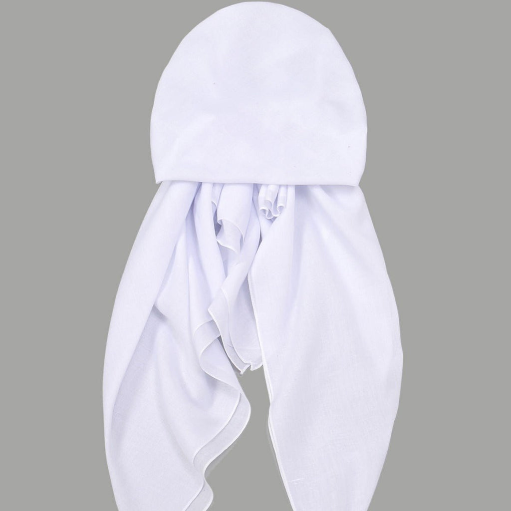 Premium Elastic Turban Caps Triangle Headwrap with Two-Tail Pullover Design (MH118)
