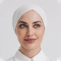 Premium Mercerized Cotton Cross-Strap Design Hijab Cap with Adjustable Brim (MH116)