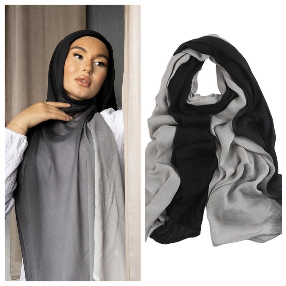 Premium Cotton Headscarves Gradient Hijab Collection(MH123)