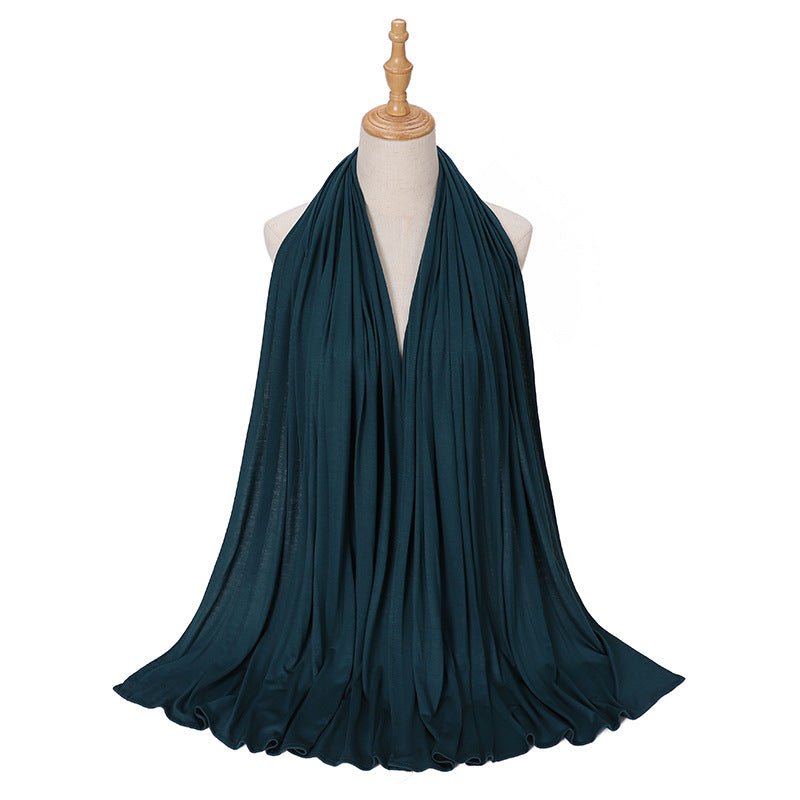 Premium Boho Style Large Mercerized Cotton Hijab (MH114）