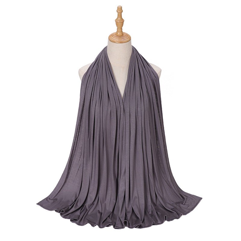Premium Boho Style Large Mercerized Cotton Hijab (MH114）