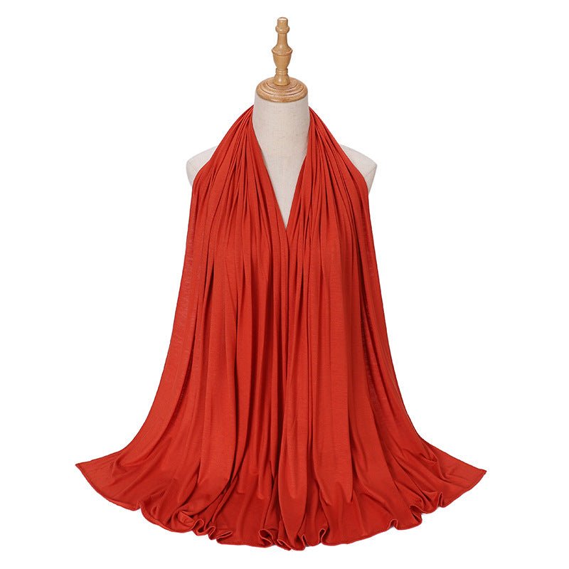 Premium Boho Style Large Mercerized Cotton Hijab (MH114）