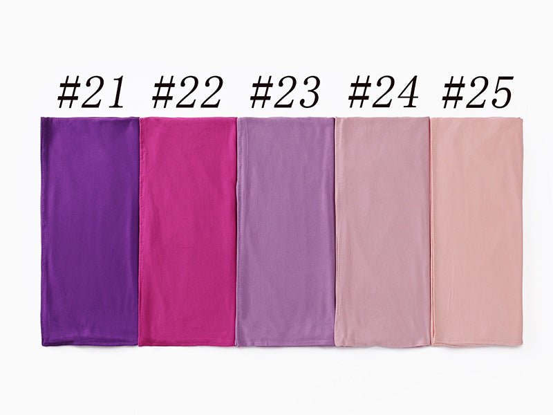 Premium Boho Style Large Mercerized Cotton Hijab (MH114）