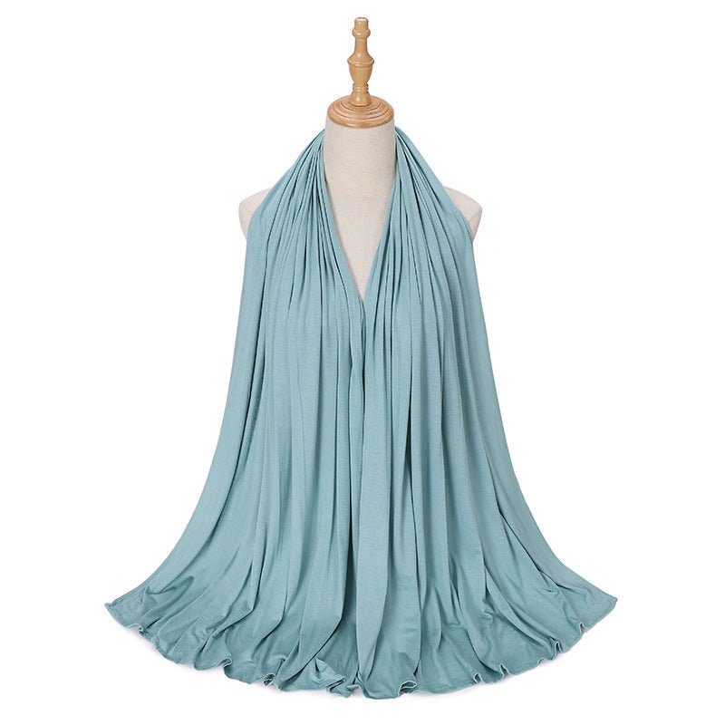 Premium Boho Style Large Mercerized Cotton Hijab (MH114）