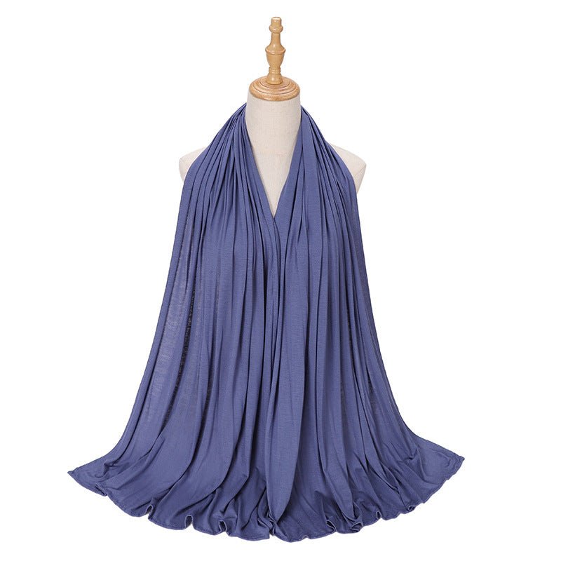 Premium Boho Style Large Mercerized Cotton Hijab (MH114）